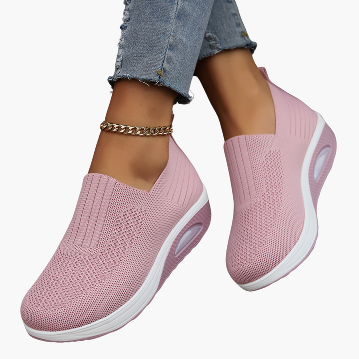 Women’s Slip-On Shoes with Padded Insole and Closed Toe