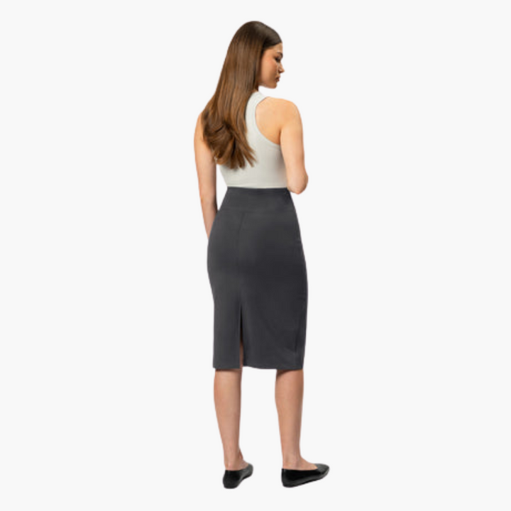 Women’s Pencil Skirt with High Waist and Midi Length