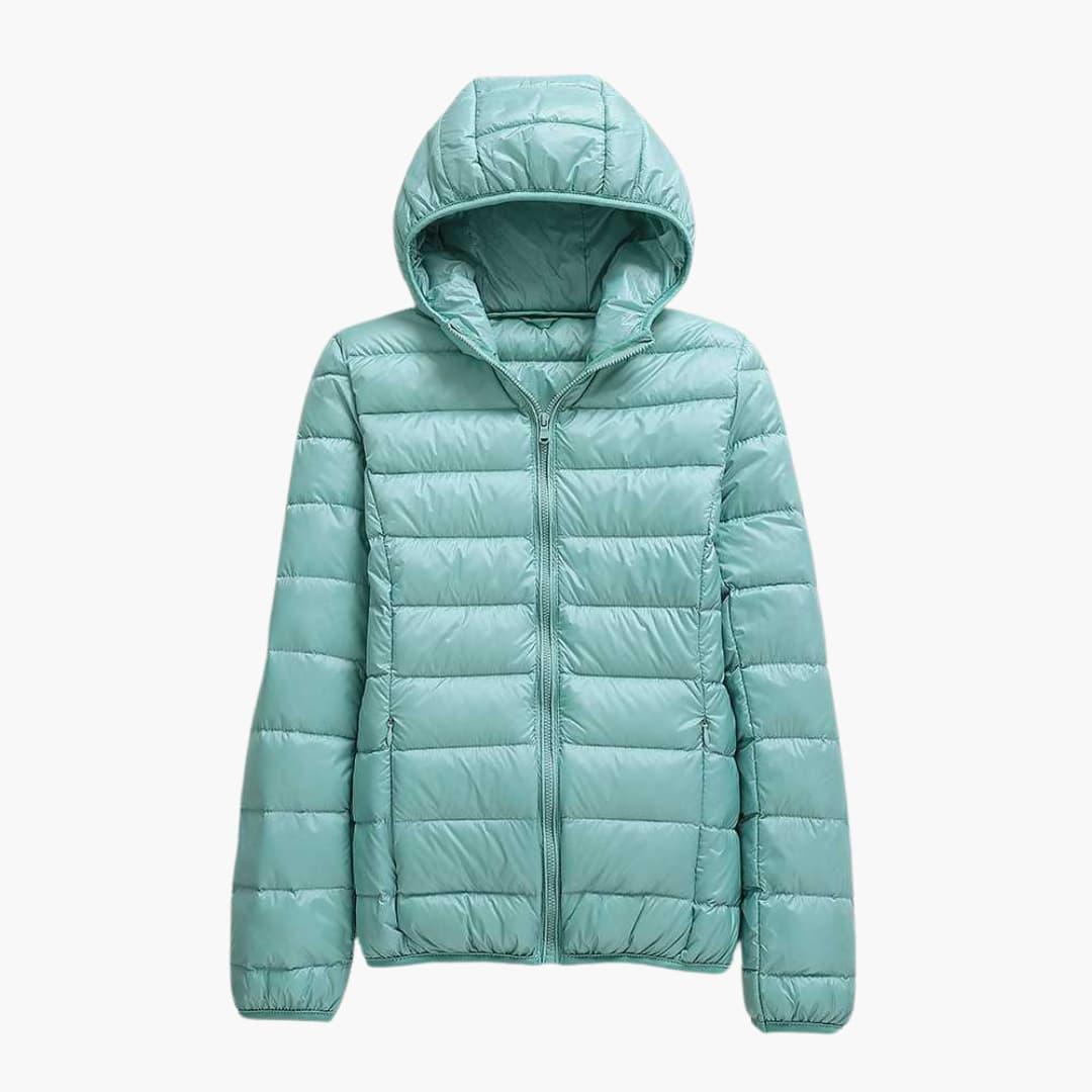 Isabella | Women’s Down Jacket with Hood -  Made By Riley