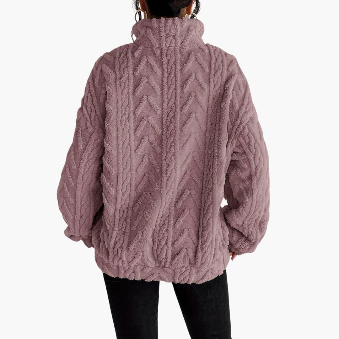 Cable-Knit Fleece Pullover - Women&
