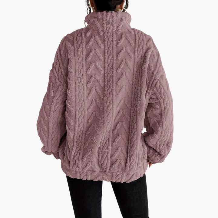Cable-Knit Fleece Pullover - Women&