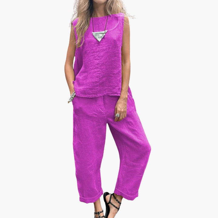 Women’s two-piece set with sleeveless top and Pants