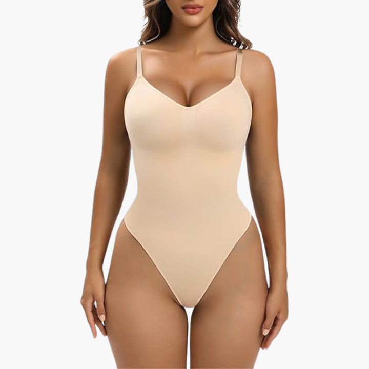 Women’s Bodysuit Shapewear with Tummy Control and Seamless Design