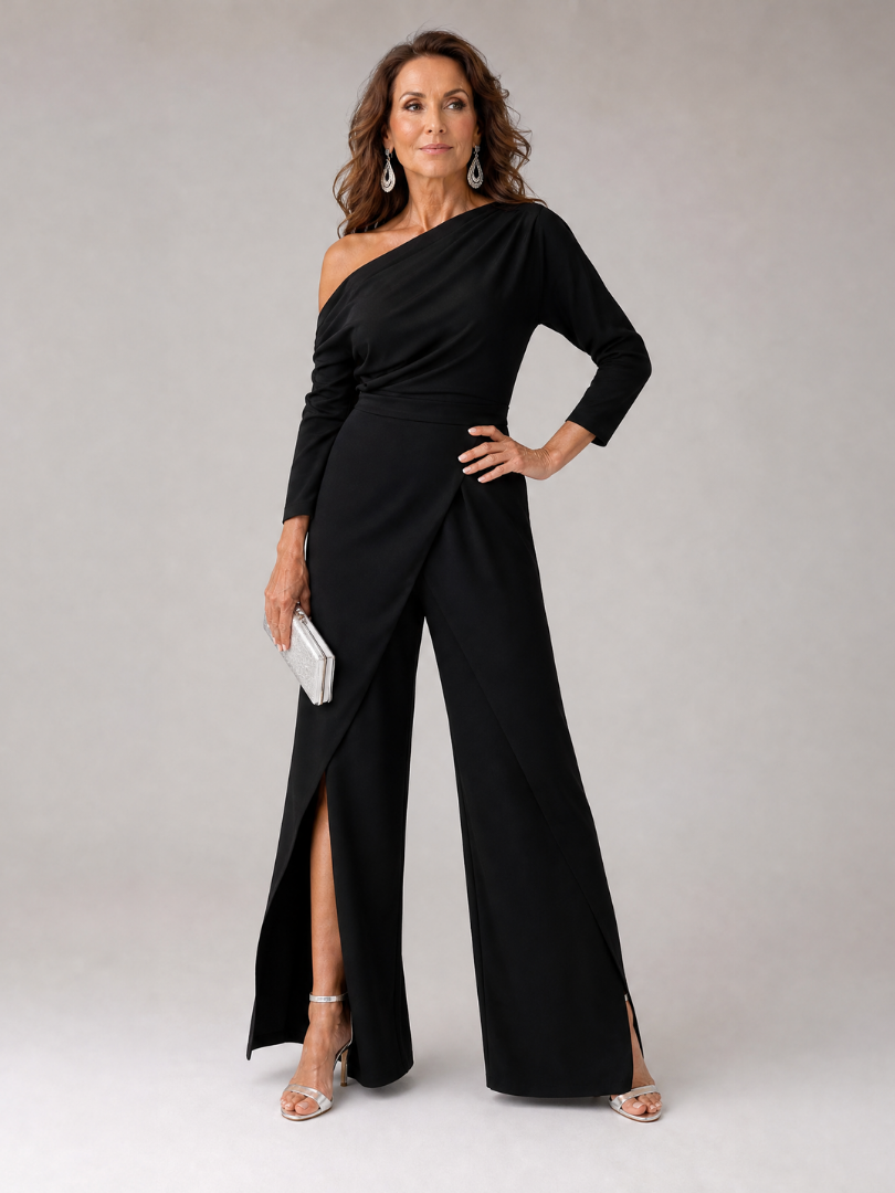 Emily | One Shoulder Wide Leg Jumpsuit