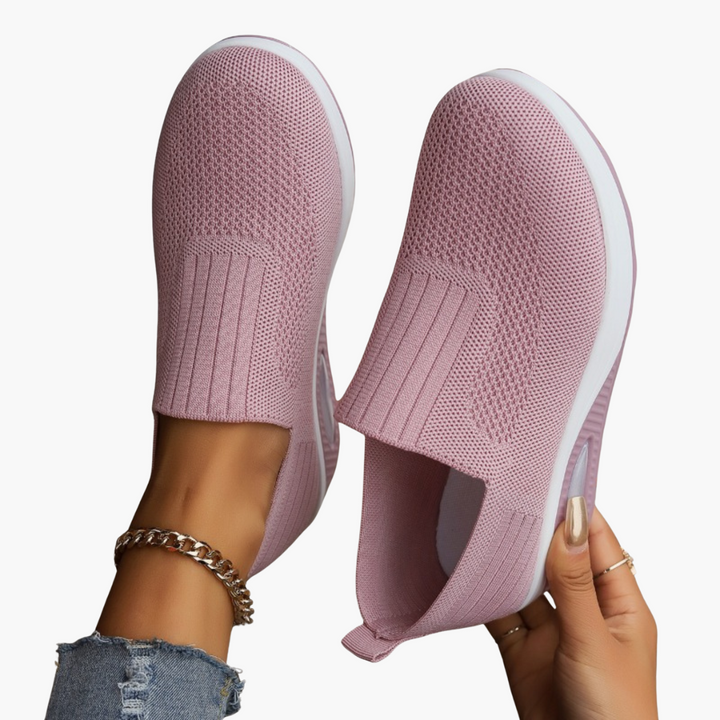 Women’s Slip-On Shoes with Padded Insole and Closed Toe
