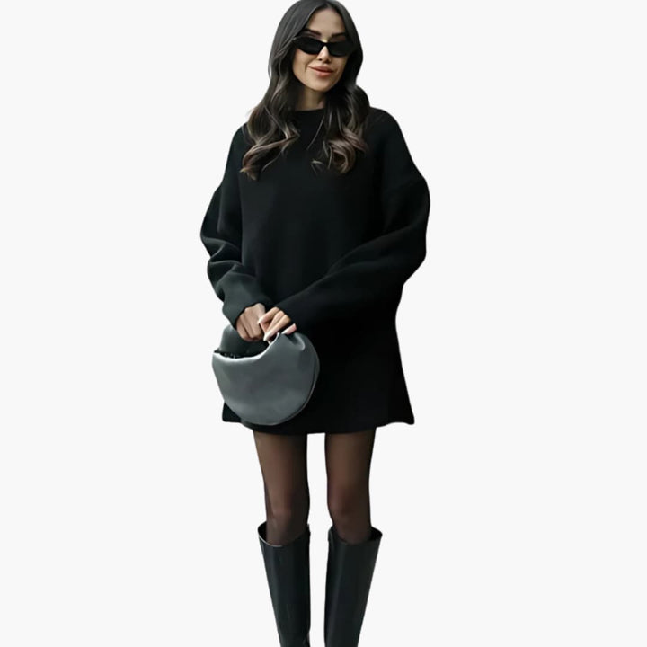 Women’s Two-Piece Knitted Sweater and Skirt Set