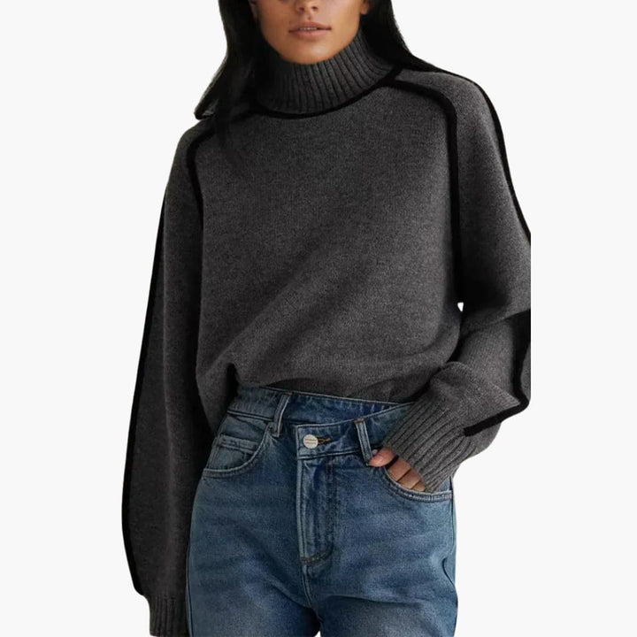 Women’s Turtleneck Sweater with Long Sleeves and Cosy