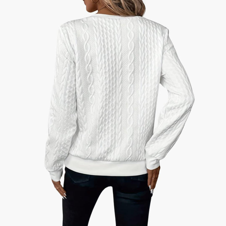 Cable Knit Zip Sweater – Women&