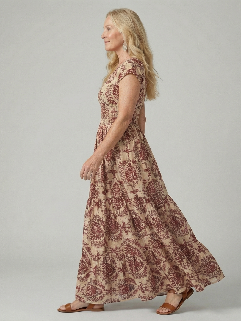 Melior | Printed Flow Maxi Dress