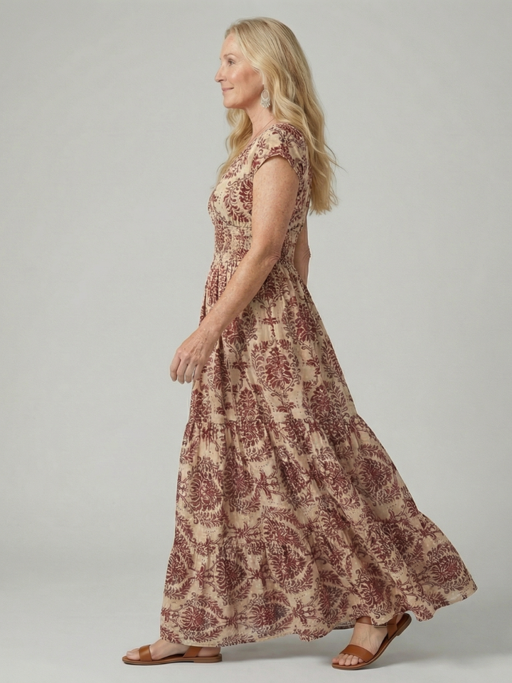 Melior | Printed Flow Maxi Dress