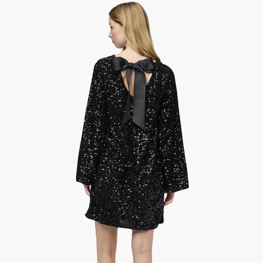 Women’s Mini Dress with Bow-Back Detail