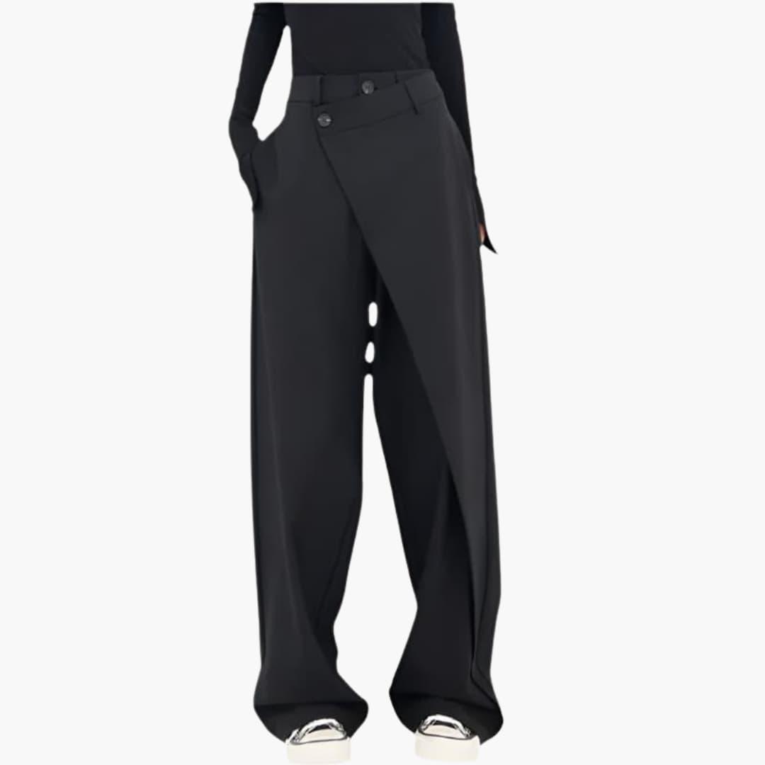 Women’s Slim Fit Pants with Structured Waistband