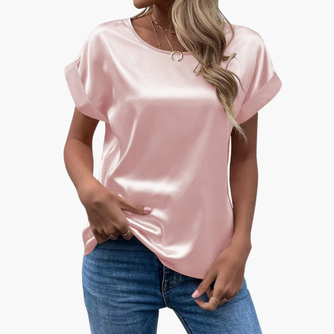 Women’s Short-Sleeve Top with Relaxed Fit