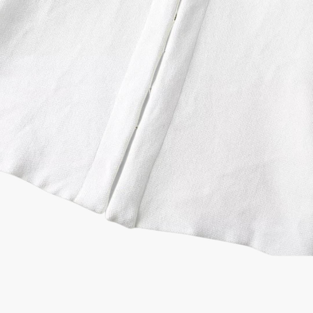 Women’s Slim-Fit Cardigan with Long Sleeves and Side-Split Hem