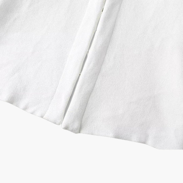 Women’s Slim-Fit Cardigan with Long Sleeves and Side-Split Hem