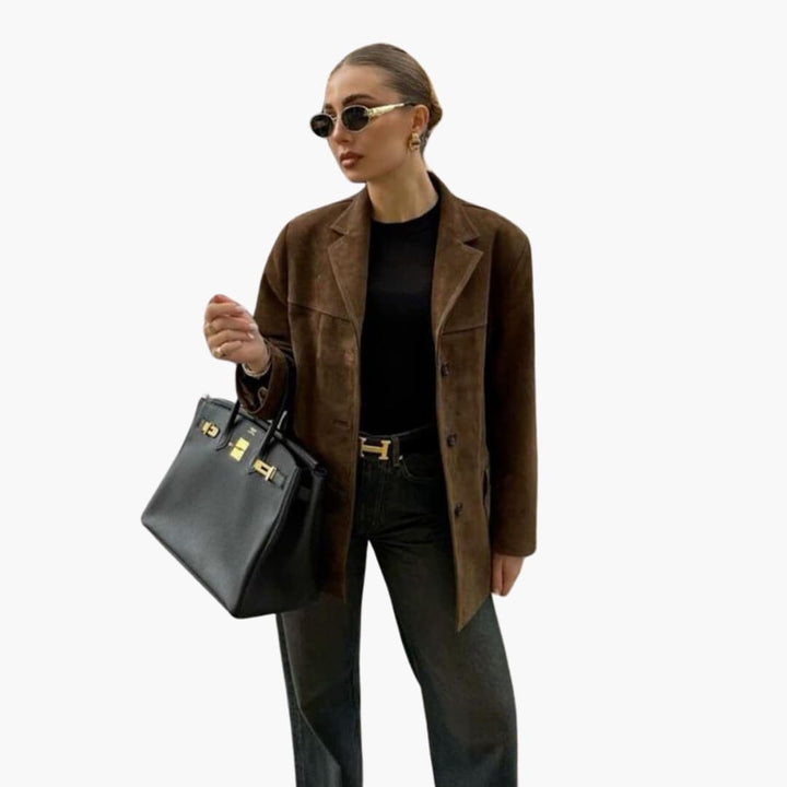 Buttoned Jacket for Women – Cropped, Stylish &amp; Trendy Layer -  Made By Riley
