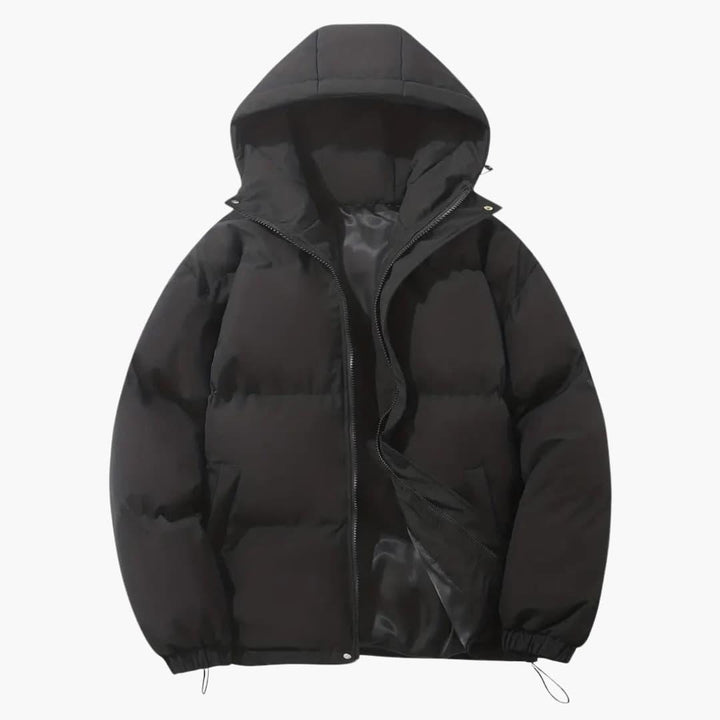 Women’s Puffer Jacket with Quilted Design and Hood