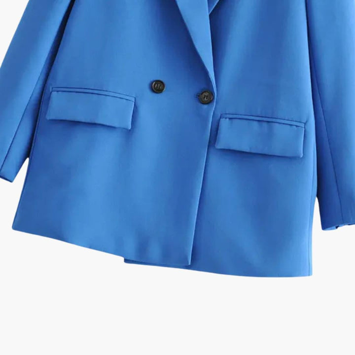 Women’s Blazer with Single-Button and Longline Cut