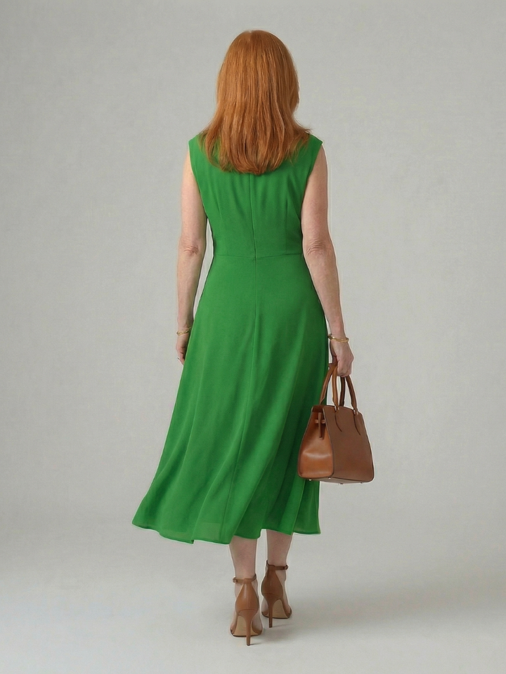 Orin | Clean Tie Midi Dress