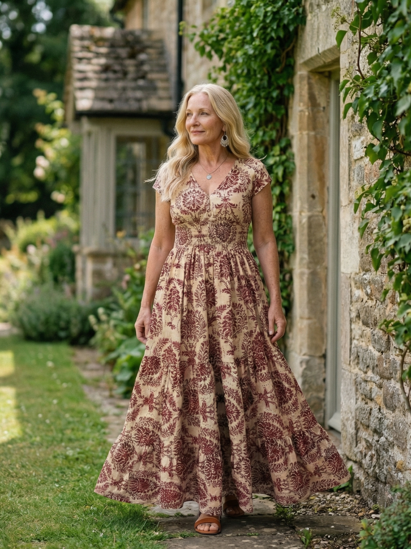 Melior | Printed Flow Maxi Dress