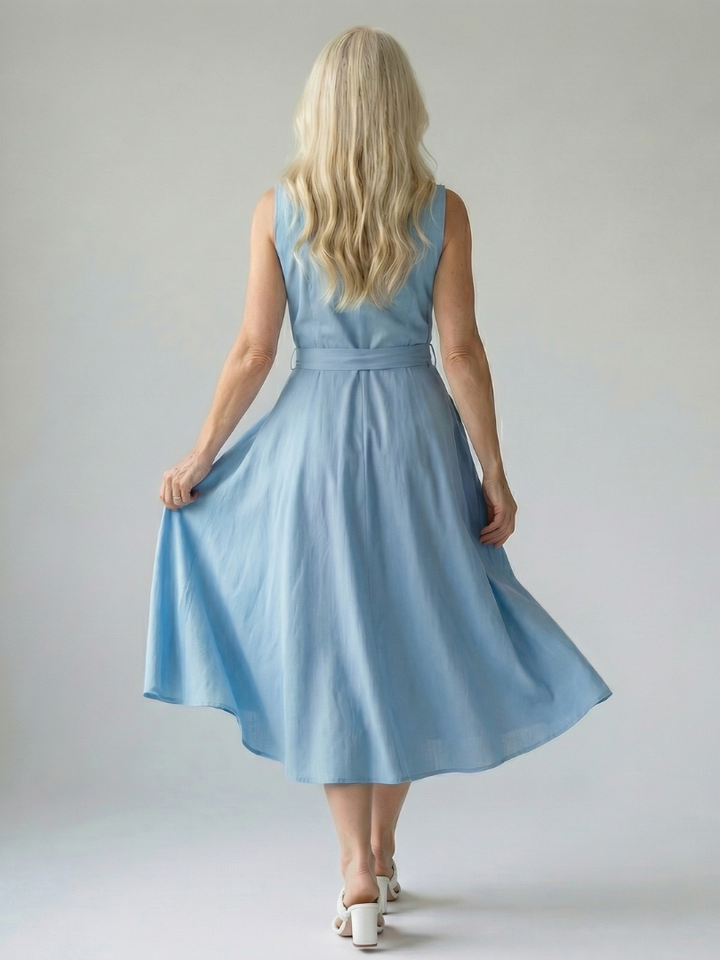 Ziven | Relaxed Drape Midi Dress