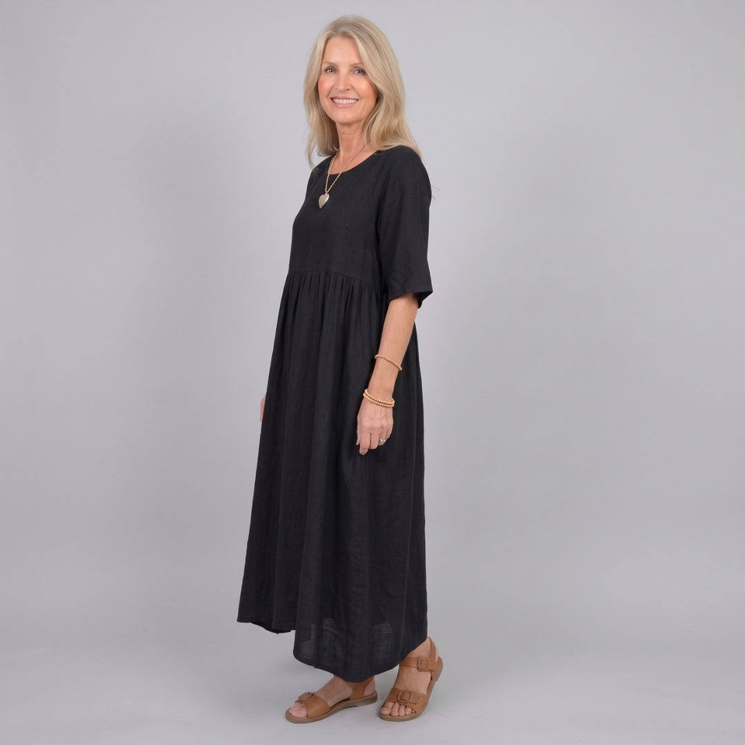 Beatrice | Three Quarter Sleeve Midi Dress