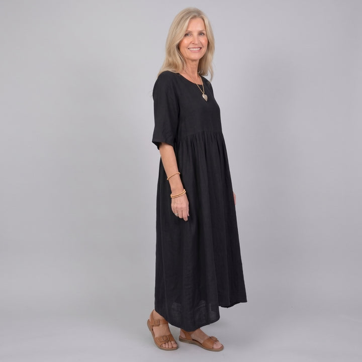 Beatrice | Three Quarter Sleeve Midi Dress