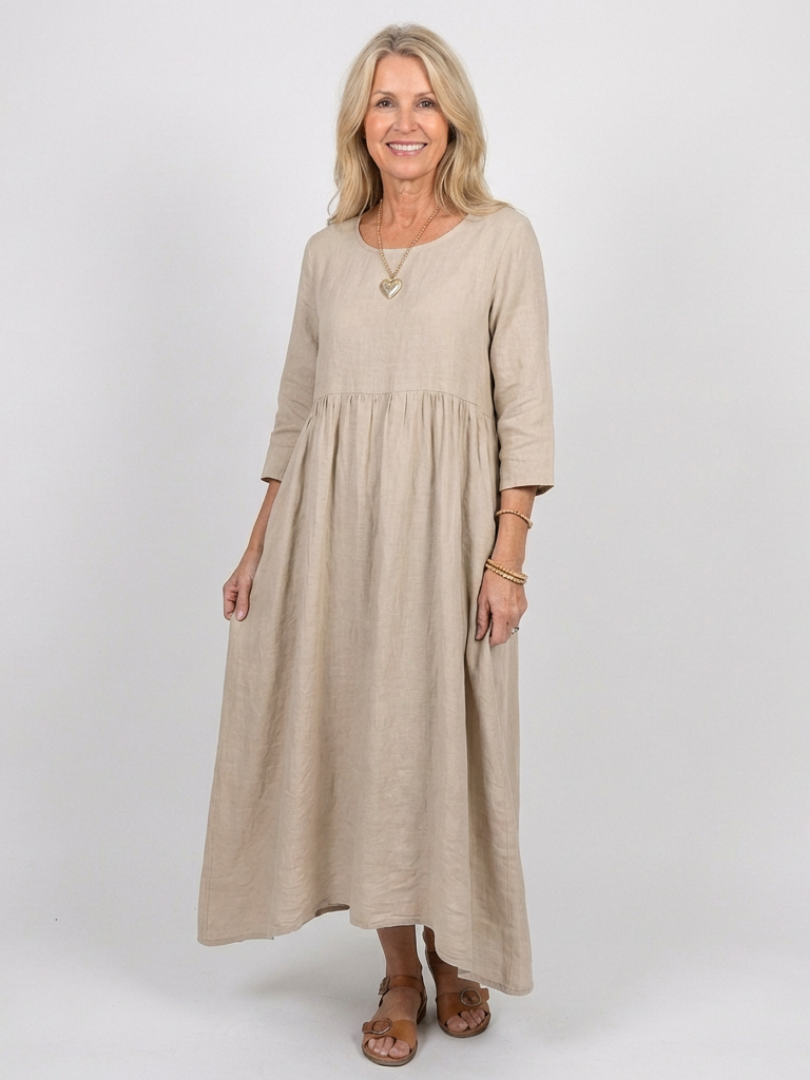 Beatrice | Three Quarter Sleeve Midi Dress