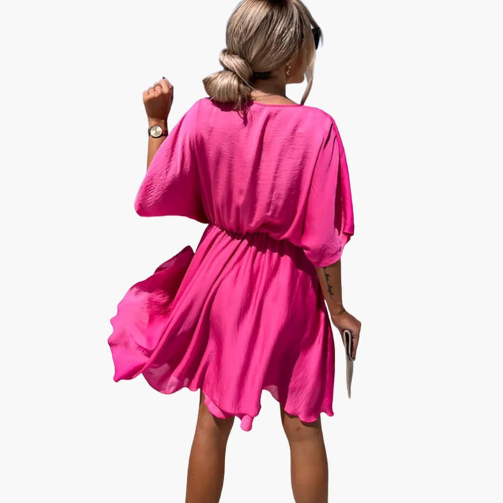 Women’s Summer Dress with High Waist and Flowy Fit