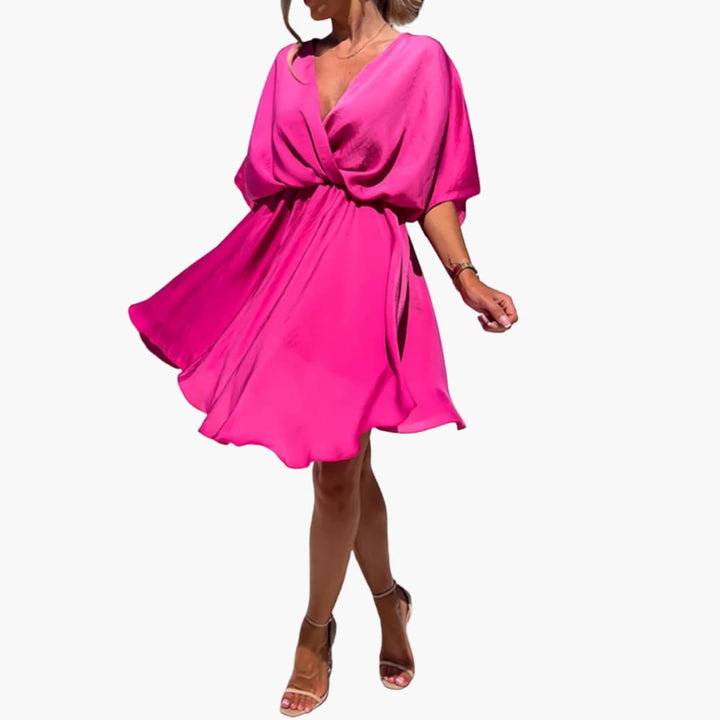 Women’s Summer Dress with High Waist and Flowy Fit