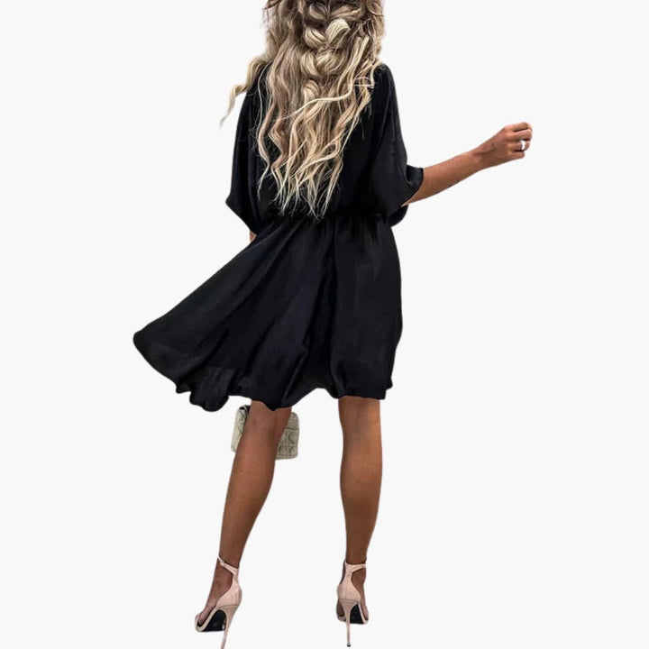 Women’s Summer Dress with High Waist and Flowy Fit