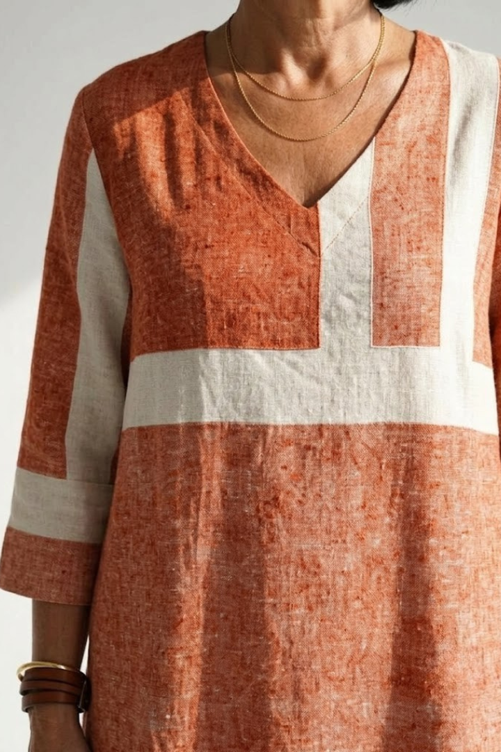 Remy | Easy Mixed Stripe Midi Dress