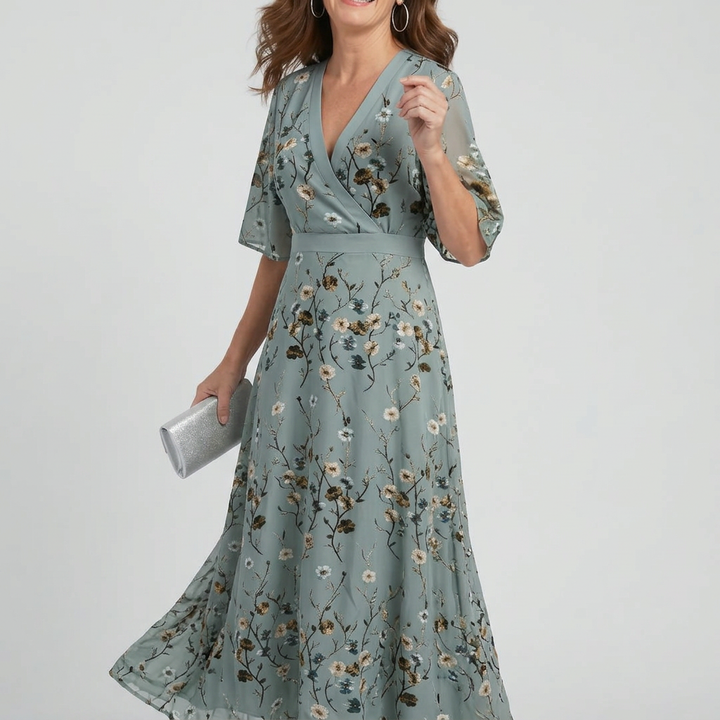 Selora | Halter Bloom Flow Maxi Dress