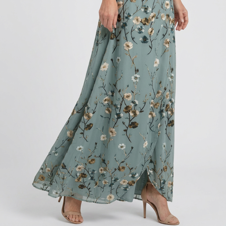 Selora | Halter Bloom Flow Maxi Dress