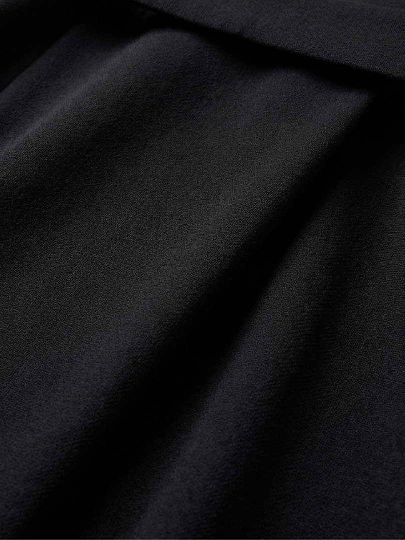 Mermaid | Waist Defined Cape Sleeve Asymmetric Midi Dress