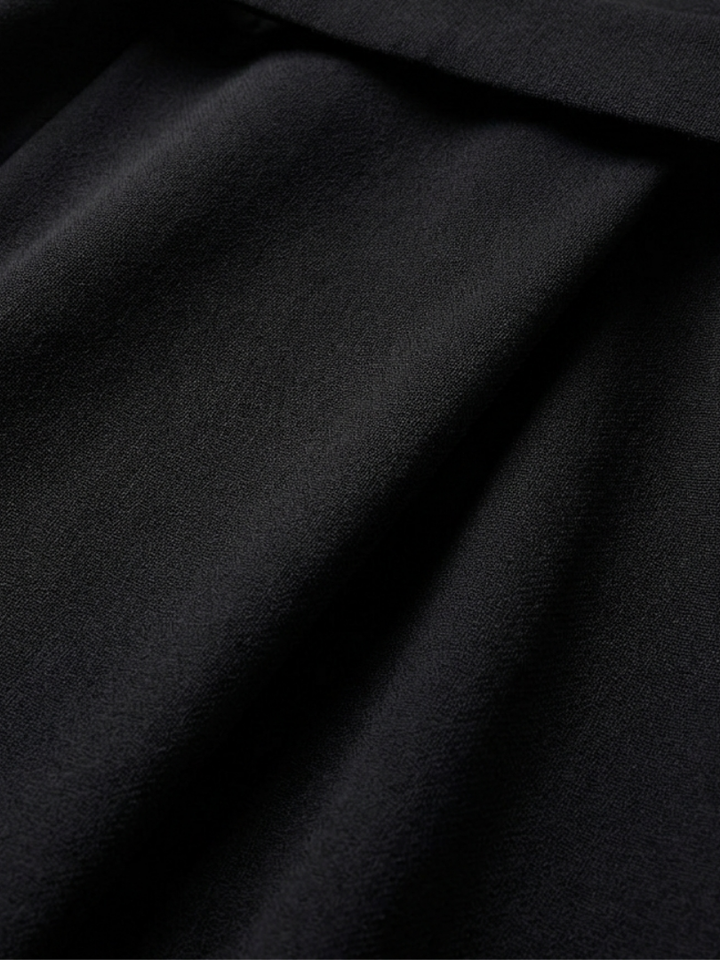 Mermaid | Waist Defined Cape Sleeve Asymmetric Midi Dress