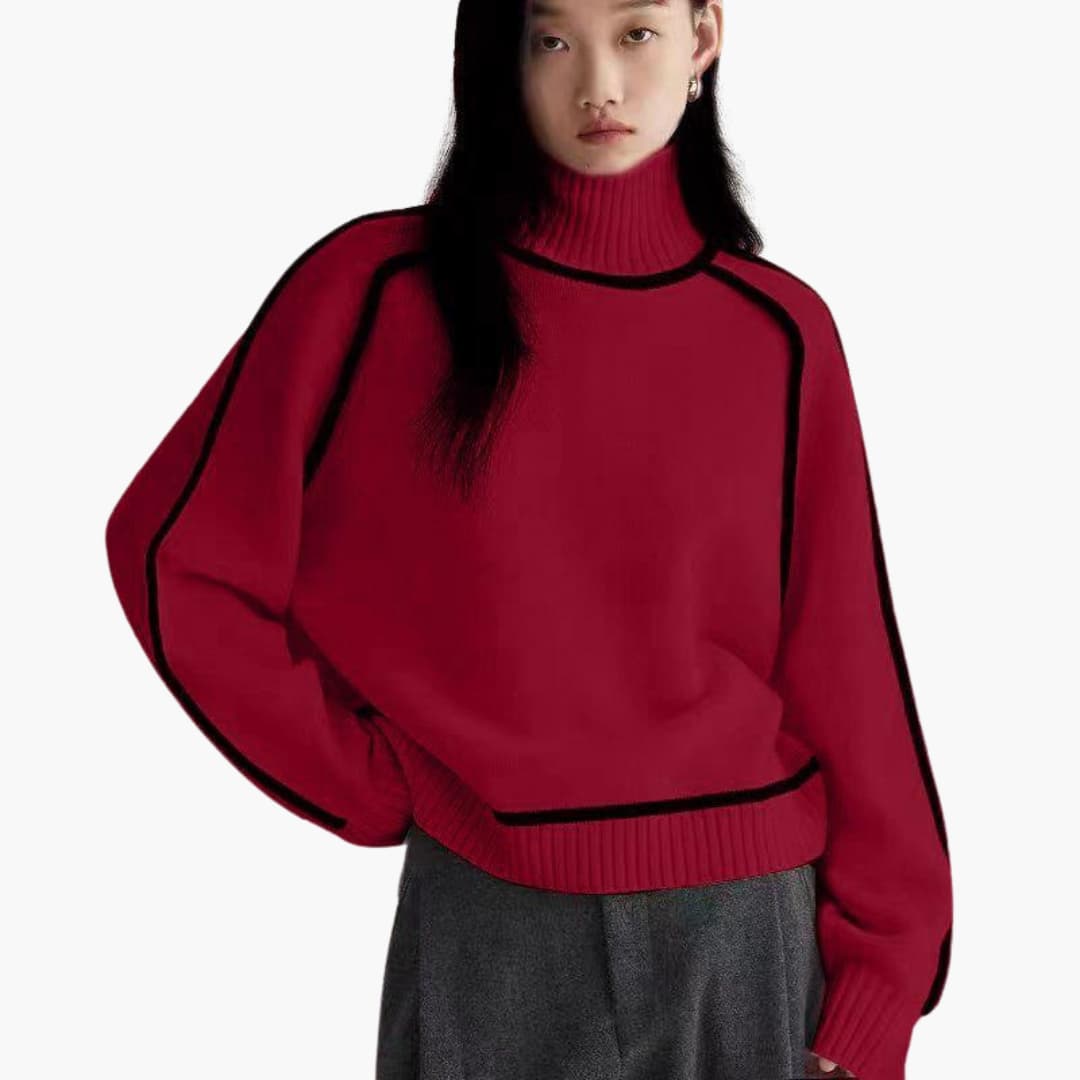 Women’s Turtleneck Sweater with Long Sleeves and Cosy