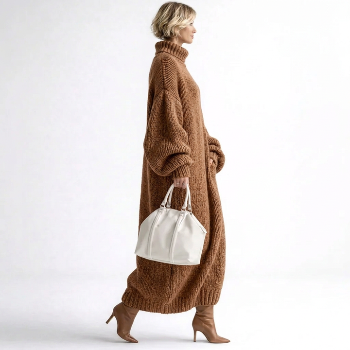 Valeria | Oversized Knit Maxi Sweater Dress