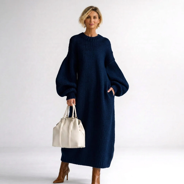 Valeria | Oversized Knit Maxi Sweater Dress