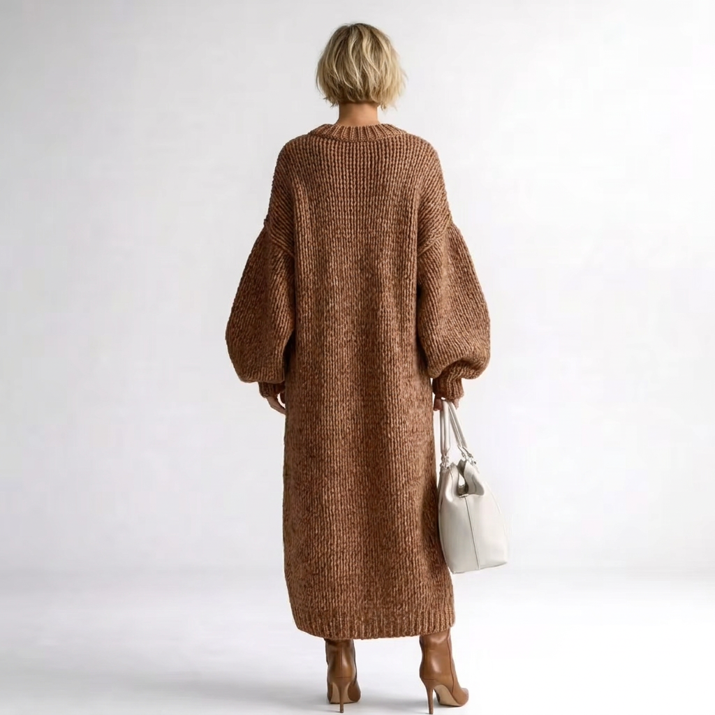 Valeria | Oversized Knit Maxi Sweater Dress