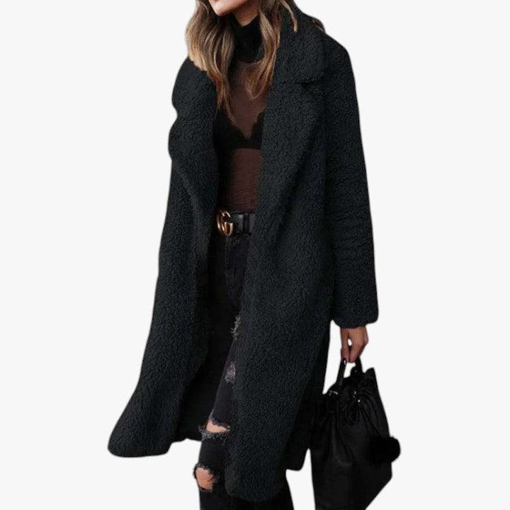 Women’s Winter Jacket with Textured Surface and Oversized Fit